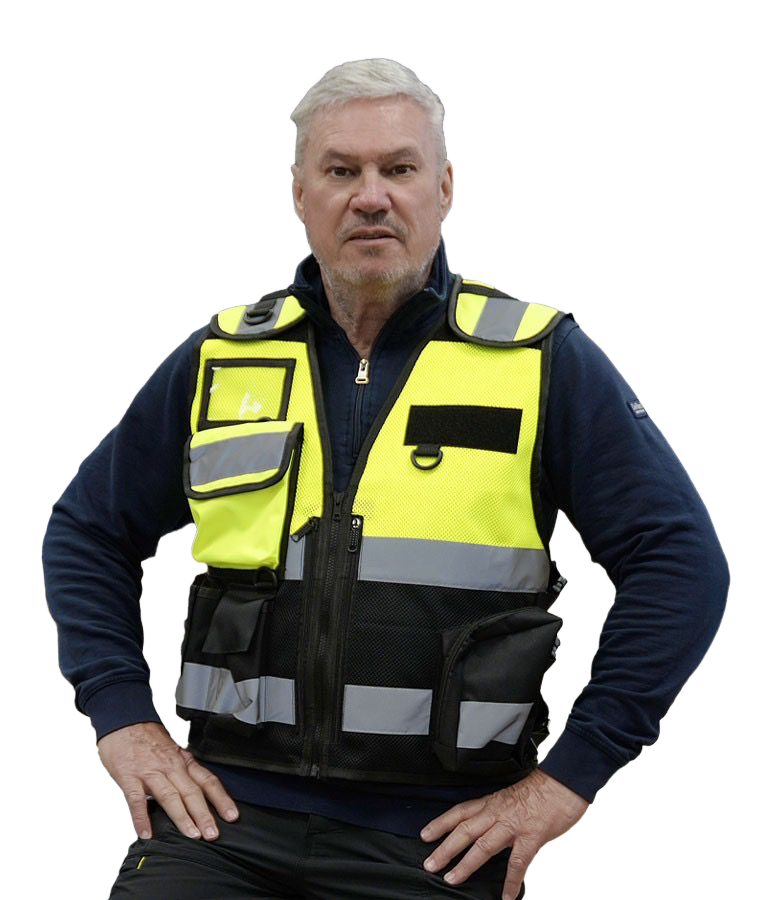 DaVinci Unisex Warnweste TACTICAL MESH PRO
